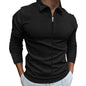 Men's Clothing Waffle Style Zipped Lapel Jacket Outdoor Sports Tops - AFFORDABLE MARKET