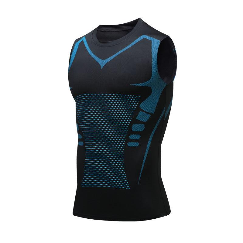 Men's Exercise Workout Quick-drying Breathable Slim Fit Tight Stretch Vest - AFFORDABLE MARKET