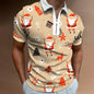 Christmas Series Lapel New Casual Short Sleeve - AFFORDABLE MARKET