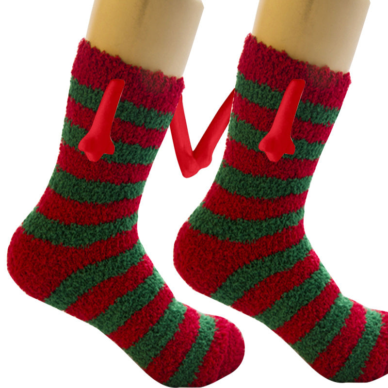 Christmas Supplies Coral Fleece Tube Socks Warm Slipper Bed Socks Winter Soft Warm Slipper - AFFORDABLE MARKET