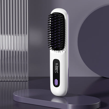2 In 1 Straight Hair Curler Portable Comb