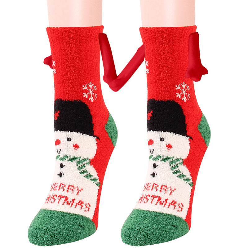 Christmas Supplies Coral Fleece Tube Socks Warm Slipper Bed Socks Winter Soft Warm Slipper - AFFORDABLE MARKET