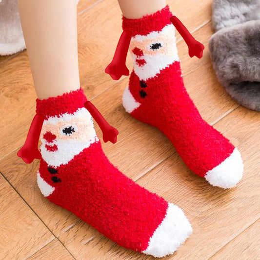 Christmas Supplies Coral Fleece Tube Socks Warm Slipper Bed Socks Winter Soft Warm Slipper - AFFORDABLE MARKET