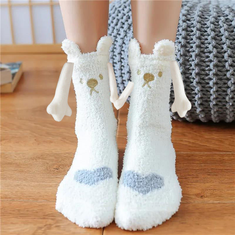 Christmas Supplies Coral Fleece Tube Socks Warm Slipper Bed Socks Winter Soft Warm Slipper - AFFORDABLE MARKET