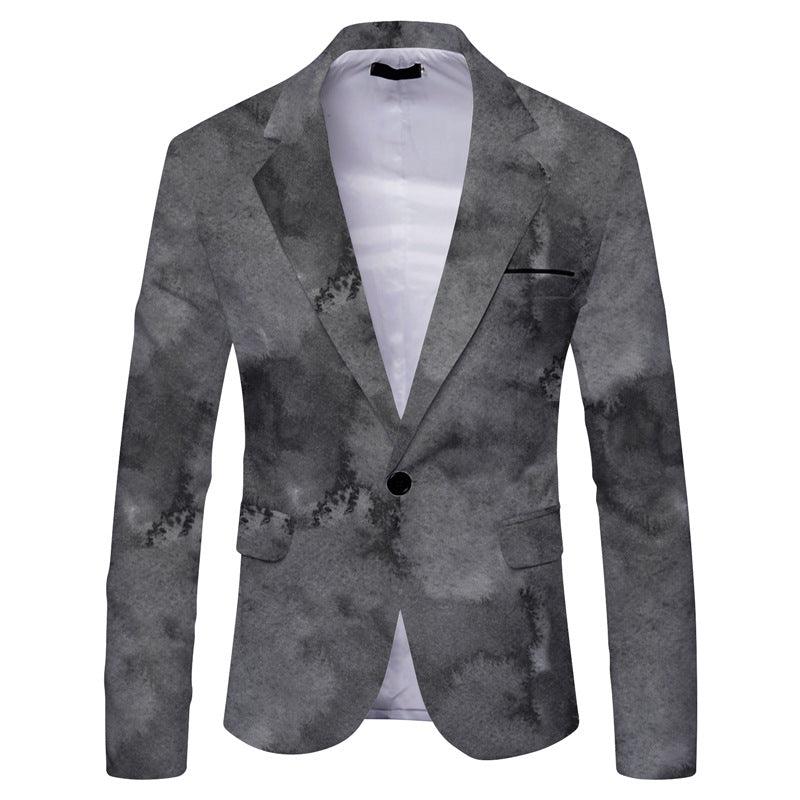 Striped Suit Jacket Men's Casual Slim Fit - AFFORDABLE MARKET