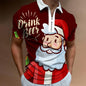 Christmas Series Lapel New Casual Short Sleeve - AFFORDABLE MARKET