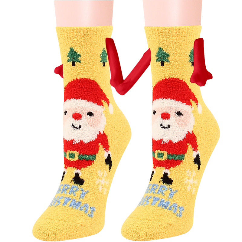 Christmas Supplies Coral Fleece Tube Socks Warm Slipper Bed Socks Winter Soft Warm Slipper - AFFORDABLE MARKET