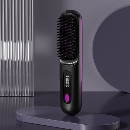 2 In 1 Straight Hair Curler Portable Comb