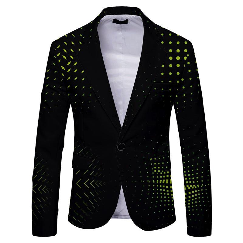 Striped Suit Jacket Men's Casual Slim Fit - AFFORDABLE MARKET