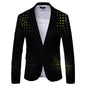 Striped Suit Jacket Men's Casual Slim Fit - AFFORDABLE MARKET