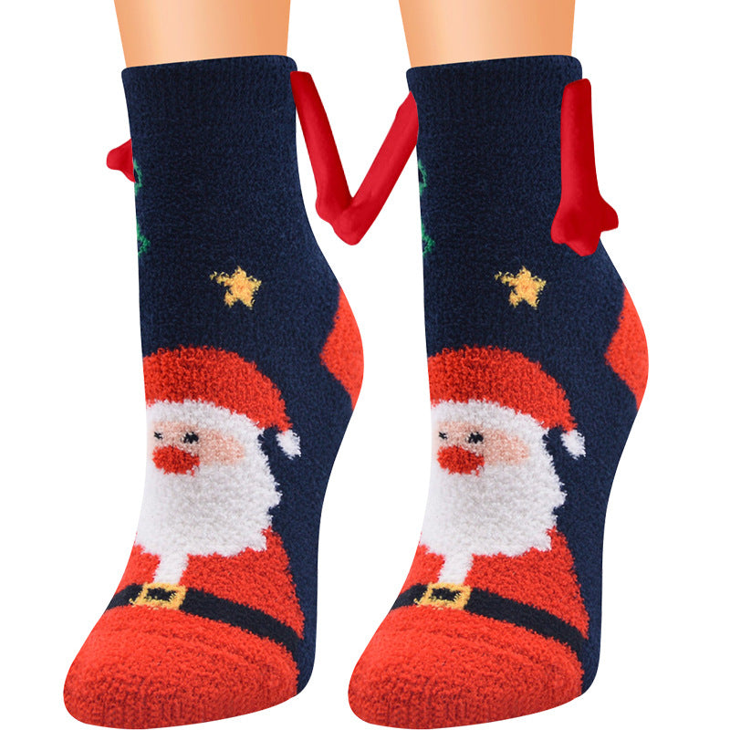 Christmas Supplies Coral Fleece Tube Socks Warm Slipper Bed Socks Winter Soft Warm Slipper - AFFORDABLE MARKET