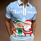 Christmas Series Lapel New Casual Short Sleeve - AFFORDABLE MARKET