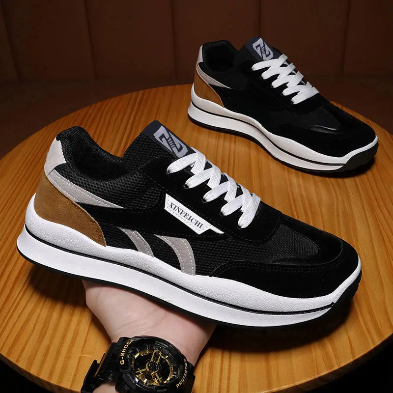 Popular Fashion Versatile Korean Style Sneakers Comfort and Casual Men's Running Shoes Breathable Mesh Shoes Shoes Men Sneakers