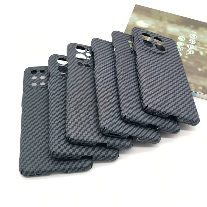 For Oneplus 7 8 9 10 Pro 11 8T 9R 9RT ACE Case Ultrathin Hard PC Carbon Fiber Texture Pattern Phone Cover For OnePlus 11 8 10Pro