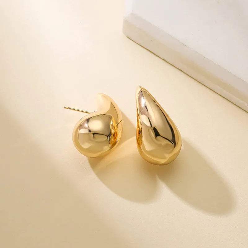 Gold Plated Tear Drop Earrings