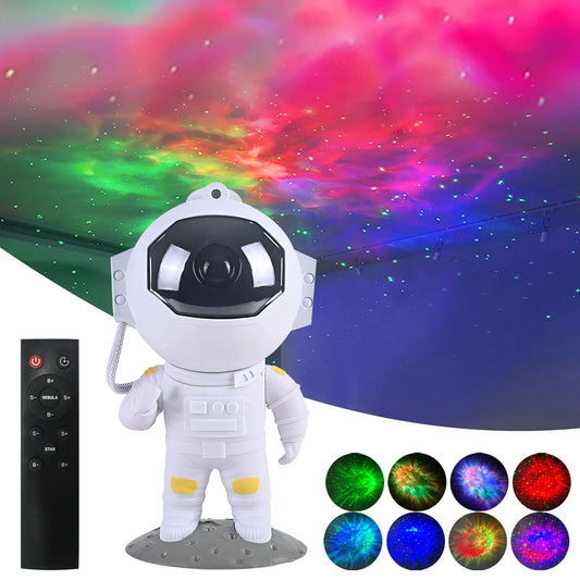 Astronaut Starry Sky Projector Night Light Galaxy Star Sky LED Projection Lamp With Remote For Kids Bedroom Home Party Decor