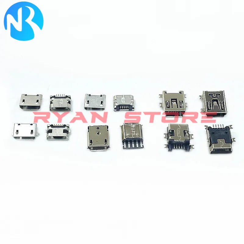 Micro USB 5Pin Mini Mobile Phone Charging Accessories Connector Socket Jack For MP3/4/5