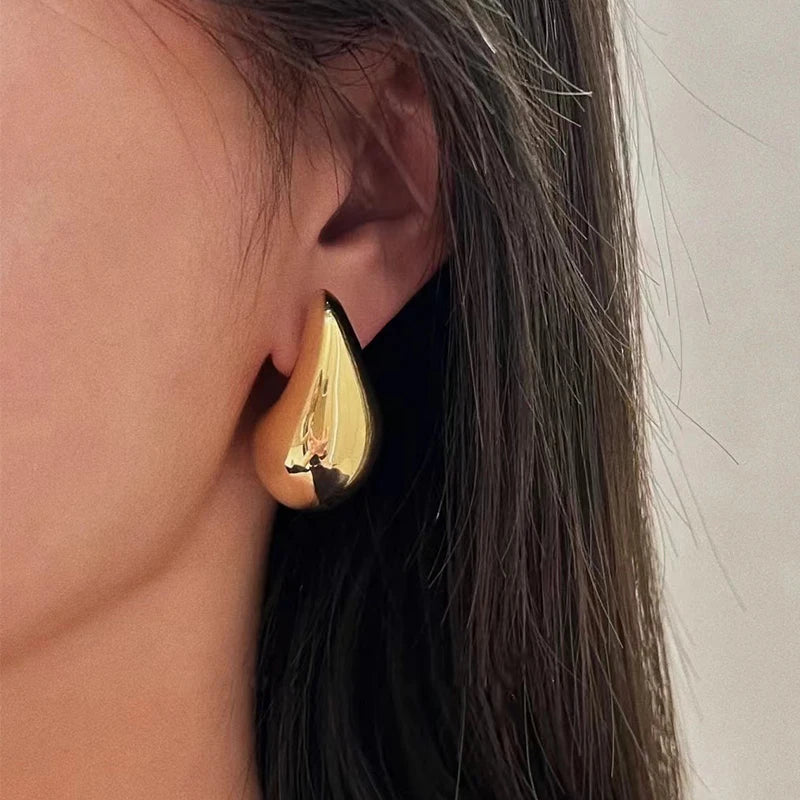 Gold Plated Tear Drop Earrings