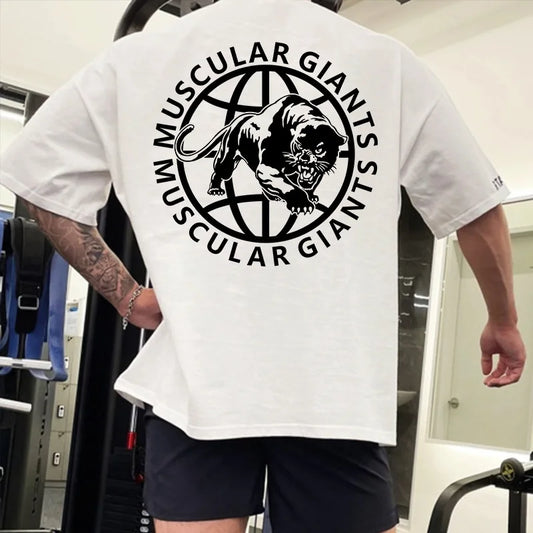 Tshirt for Men Big & Tall Active Crew Neck T-Shirt Loose Short Sleeve Shirt Workout Gym  Streetwear