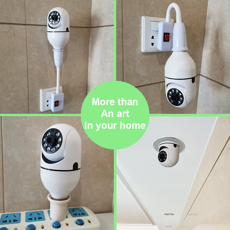 WiFi CAMERA 1080P Bulb 4X Zoom Camera E27 Home 5GWiFi Alarm Monitor - AFFORDABLE MARKET