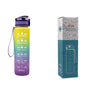 Tritan Water Bottle With Time Marker and Leakproof Cup