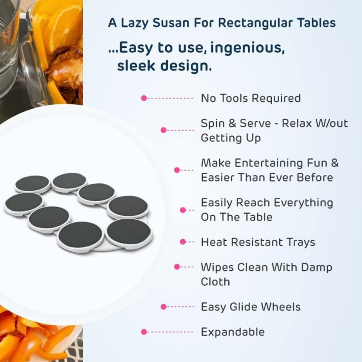 Rotating Dining Table Plate - Lazy Susan