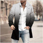 Men's Woolen Stand Collar Mid-length Casual Coat - AFFORDABLE MARKET