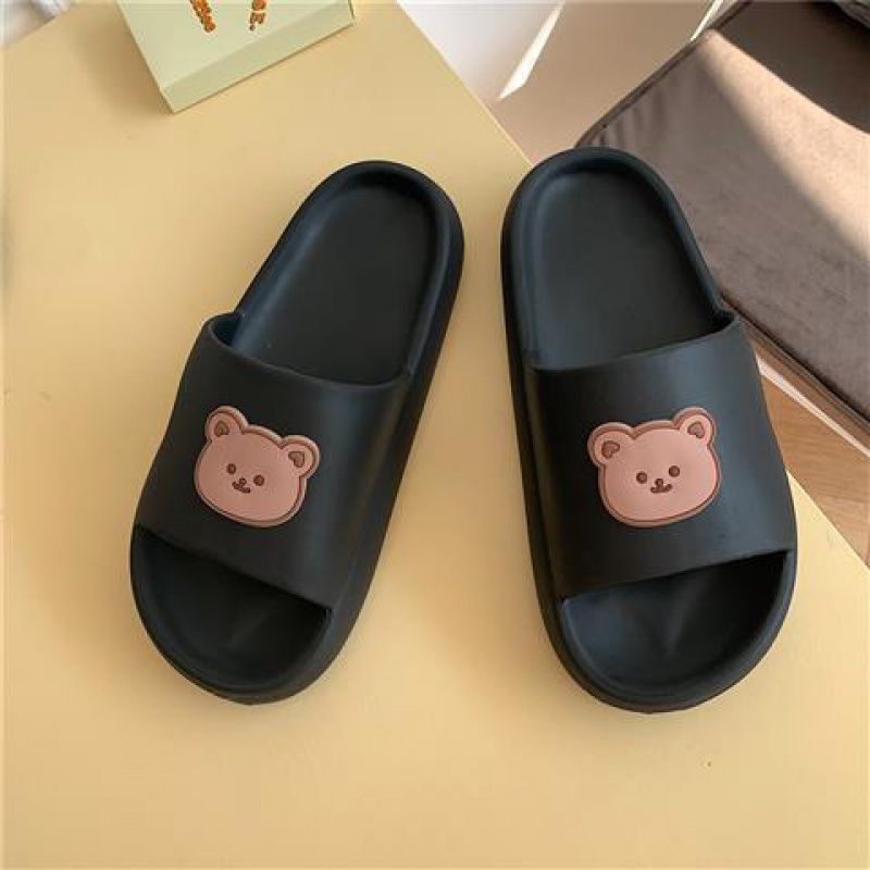 W Bear Slippers Female Home Non-slip Bathing Indoor And Outdoor Wear Soft Bottom Comfortable Sandals Male - AFFORDABLE MARKET