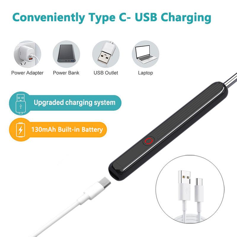 NE3 Ear Cleaner Otoscope Ear Wax Removal Tool With Camera LED Light Wireless Ear Endoscope Ear Cleaning Kit For I-phone - AFFORDABLE MARKET