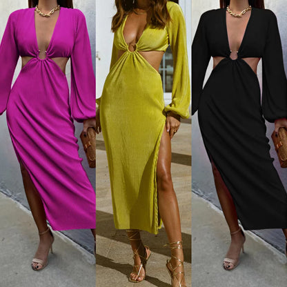 Autumn Fashion Pressed Pleated Waistless Women's Dresses - AFFORDABLE MARKET