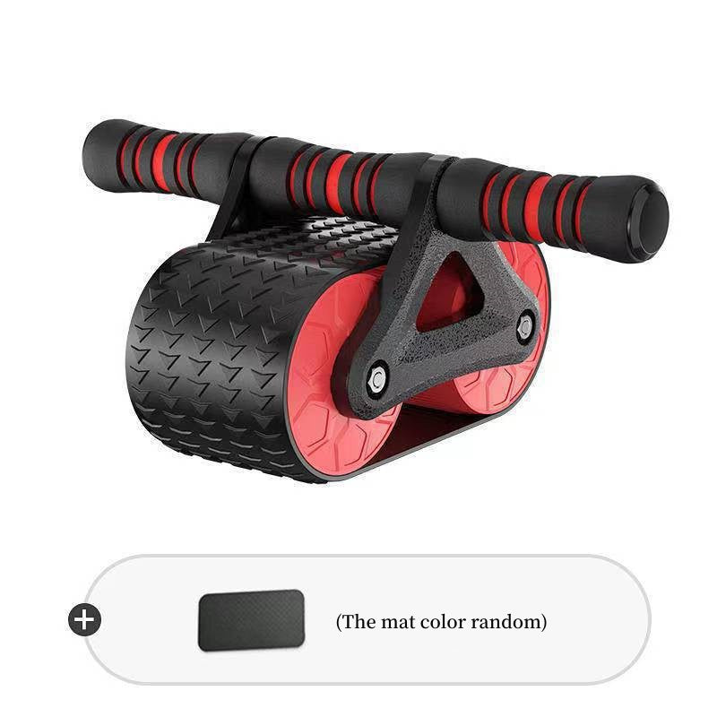 Double Wheel Abdominal Exerciser Women Men Automatic Rebound Ab Wheel Roller Waist Trainer Gym Sports Home Exercise Devices - AFFORDABLE MARKET