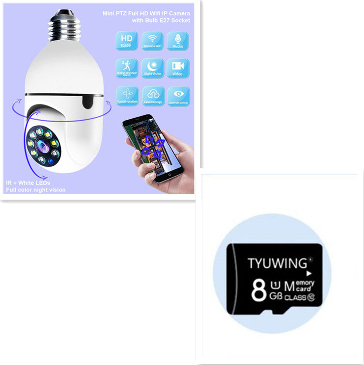 WiFi CAMERA 1080P Bulb 4X Zoom Camera E27 Home 5GWiFi Alarm Monitor - AFFORDABLE MARKET