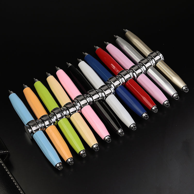 Creative Multi-Function LED Pen Spinning Decompression Gyro Metal Ballpoint Pen Fashion Office School Supplies Writing Pens - AFFORDABLE MARKET