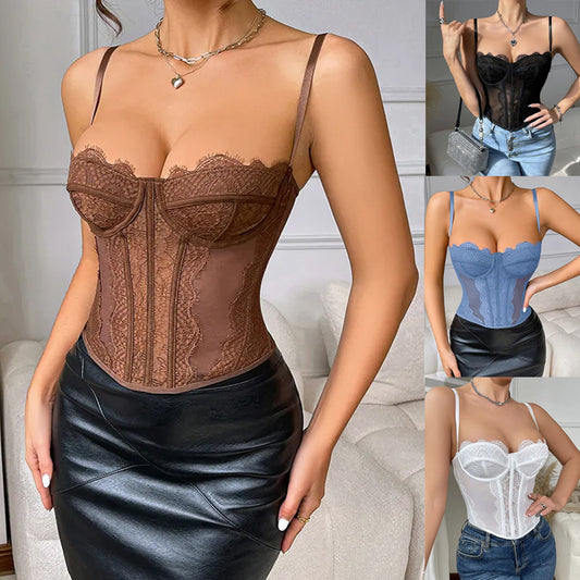 Women Summer Sleeveless Corset Top