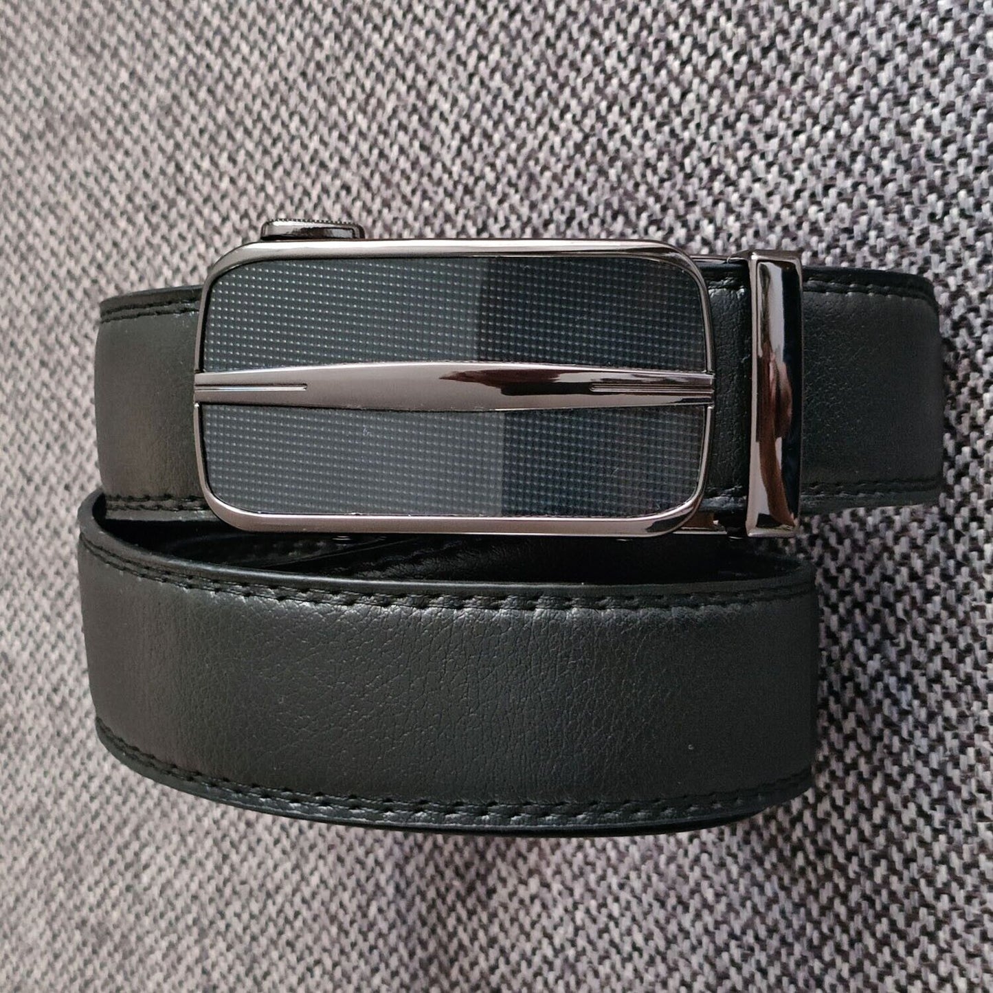 Men's Ratchet Belt Leather Mens Belt With Slide Buckle Ratchet Belts For Men USA - AFFORDABLE MARKET