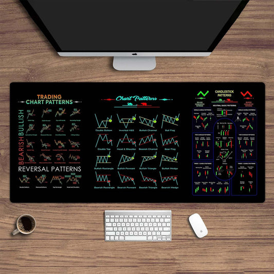 Stock and Crypto Trading Table Mat/Mouse Pad