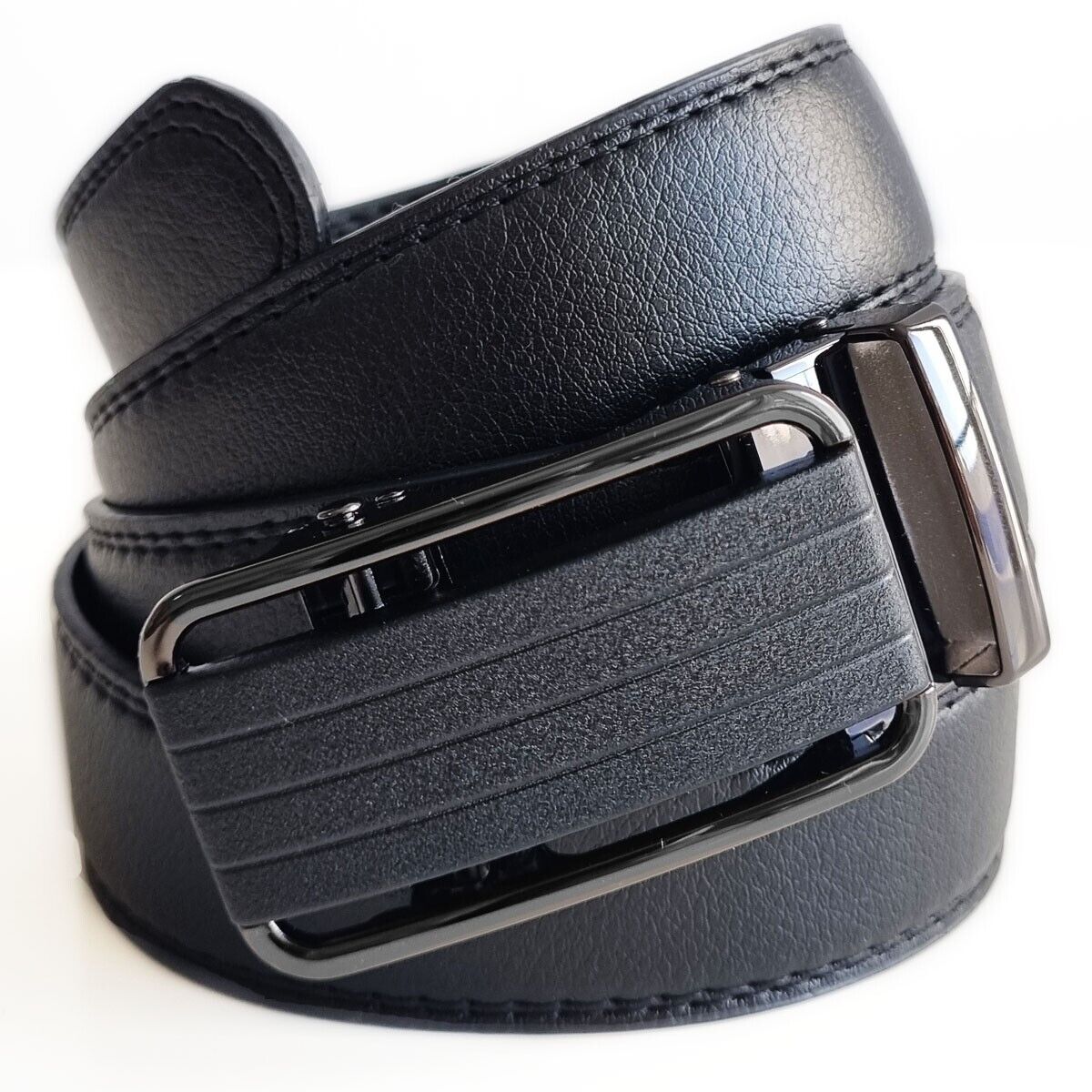 Men's Ratchet Belt Leather Mens Belt With Slide Buckle Ratchet Belts For Men USA - AFFORDABLE MARKET