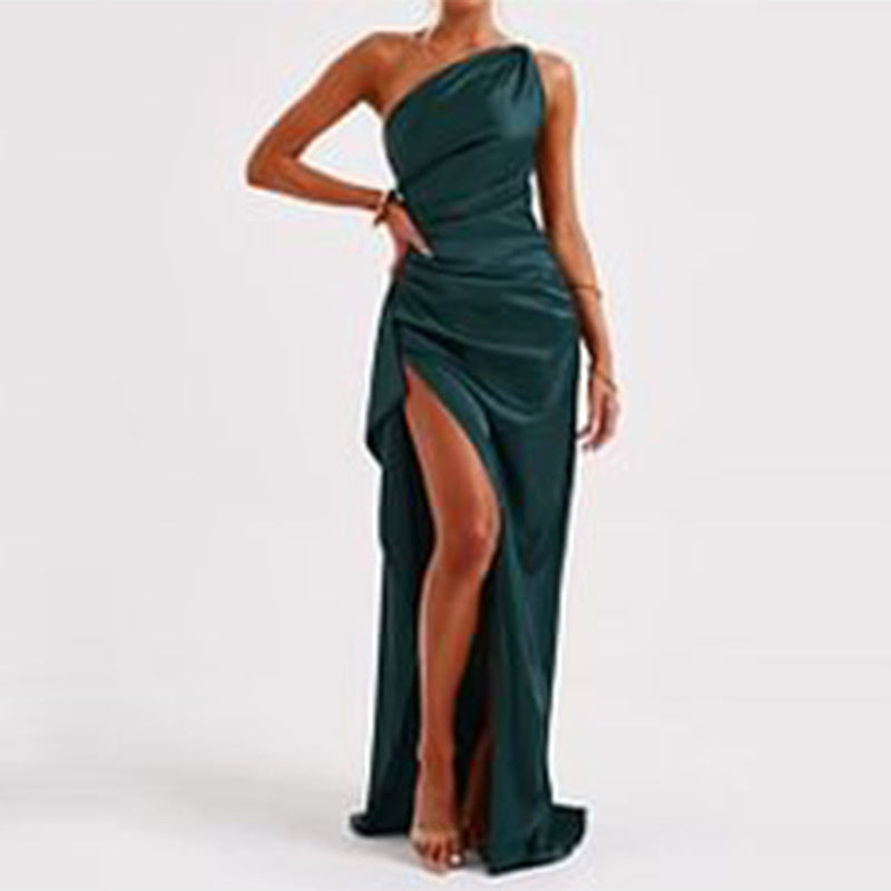 Women's One-shoulder Backless Sexy Dress