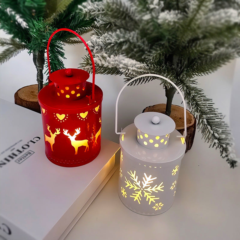 Christmas Candle Lights LED Small Lanterns Wind Lights Electronic Candles Nordic Style Creative Holiday Decoration Decorations - AFFORDABLE MARKET