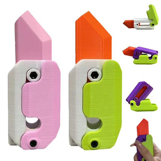 3D Printing Gravity Cub Jumping Small Radish Knife Mini Model Student Prize Pendant Decompression Toy For Children Gift - AFFORDABLE MARKET