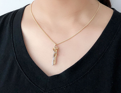 Couple Love Hug Necklace