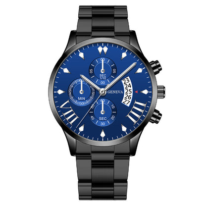 Fashion Calendar Steel Band Quartz Men's Watch - AFFORDABLE MARKET