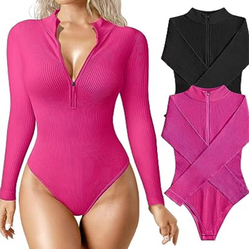 Fashion Long Sleeve Jumpsuit Seamless Slimming Shapewear For Women Romper - AFFORDABLE MARKET