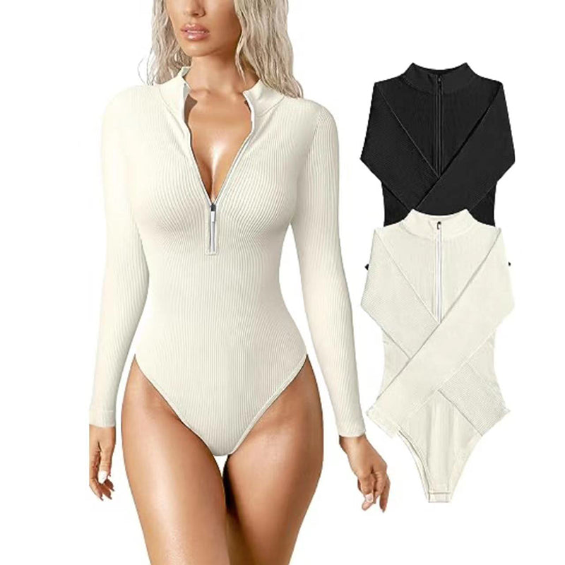 Fashion Long Sleeve Jumpsuit Seamless Slimming Shapewear For Women Romper - AFFORDABLE MARKET