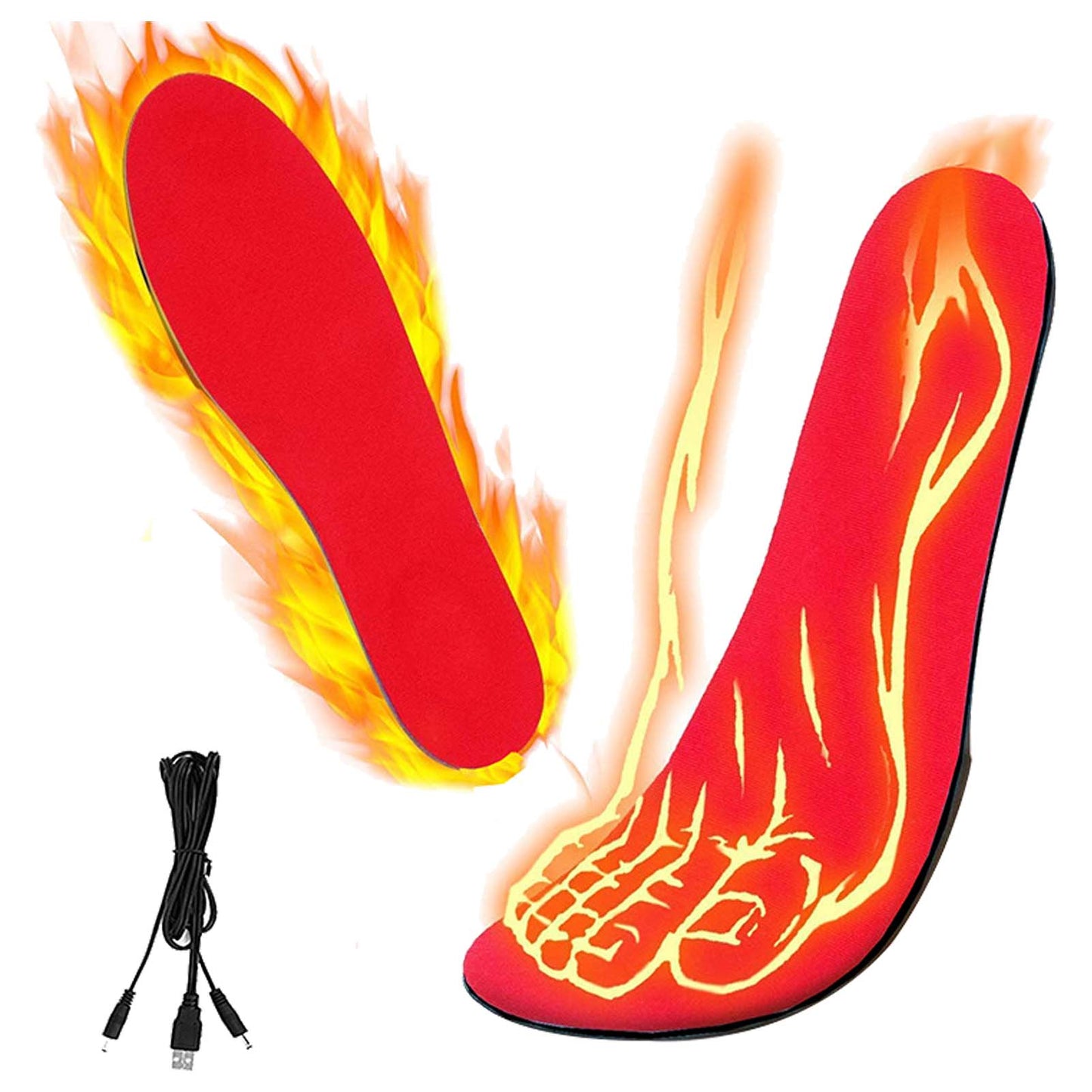 USB Heated Shoes Insoles Can Be Cut Winter Warm Heating Insoles Pad Feet For Boots Sneaker Shoes - AFFORDABLE MARKET