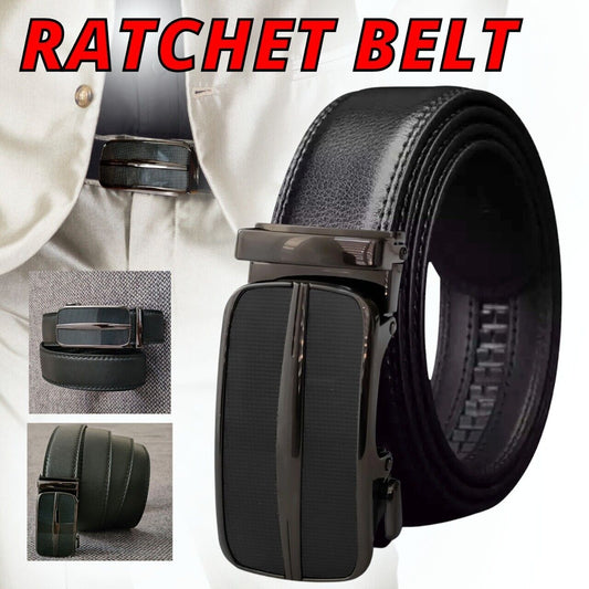 Men's Ratchet Belt Leather Mens Belt With Slide Buckle Ratchet Belts For Men USA - AFFORDABLE MARKET