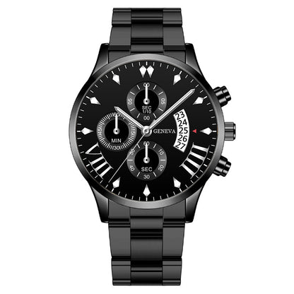 Fashion Calendar Steel Band Quartz Men's Watch - AFFORDABLE MARKET