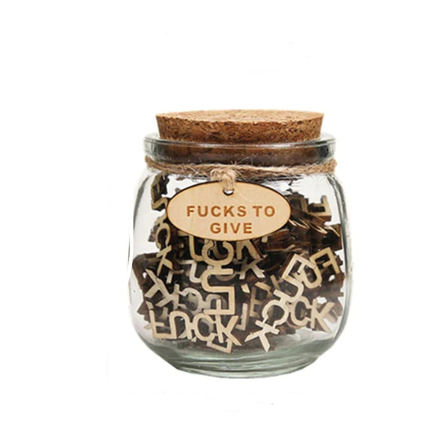 A Jar Of Fuck - Wooden Letter Crafts