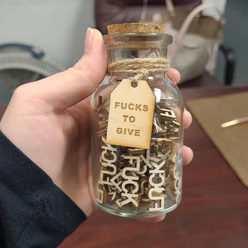 A Jar Of Fuck - Wooden Letter Crafts