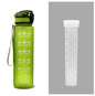 Tritan Water Bottle With Time Marker and Leakproof Cup